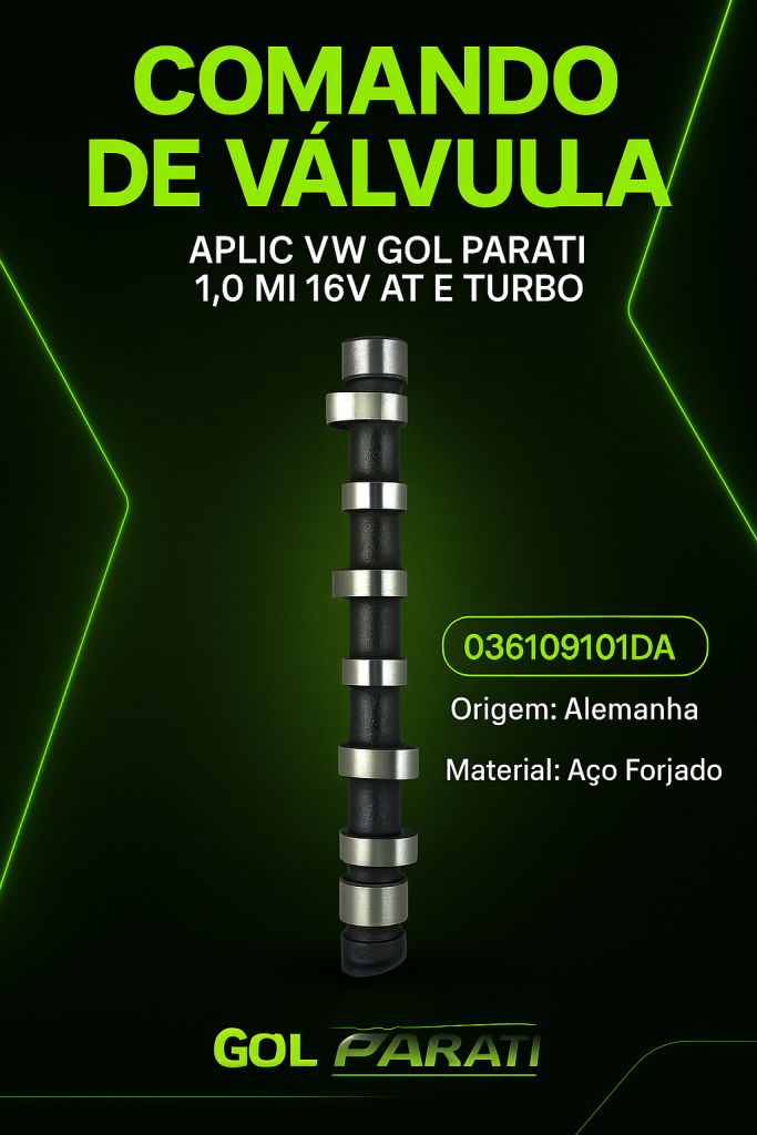 Comando de Válvula VW Gol Parati 1.0 16v AT Turbo – Mosca Branca